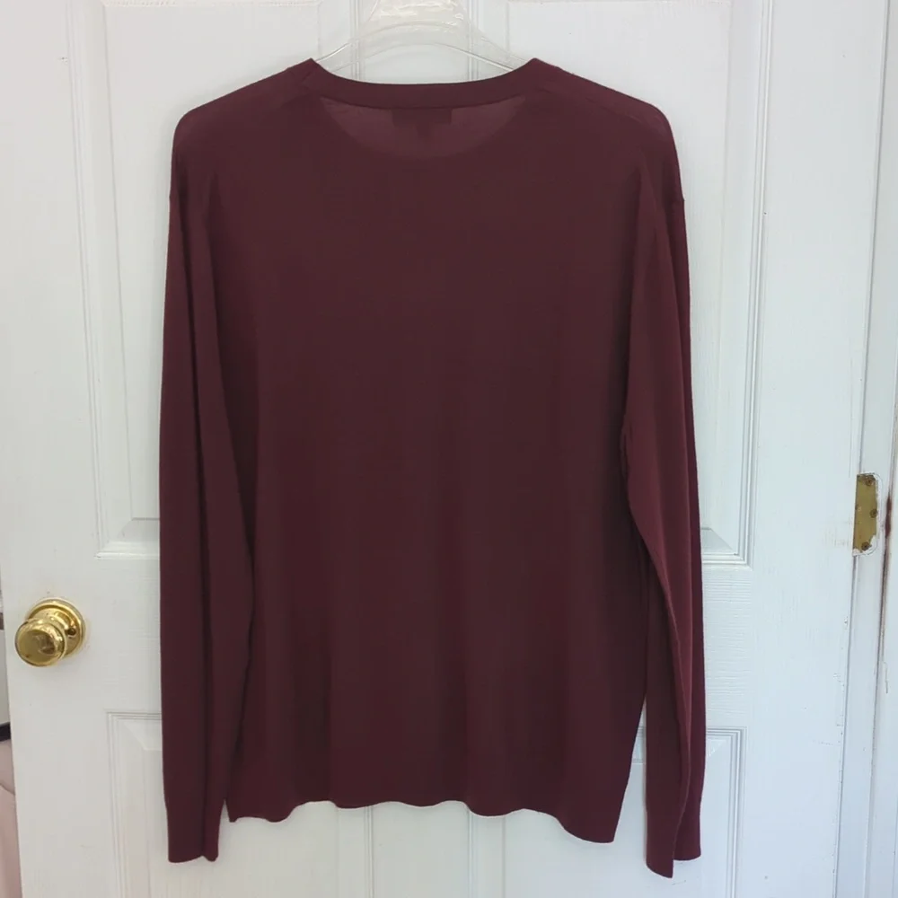 Banana Republic Burgundy Merino Wool Sweater